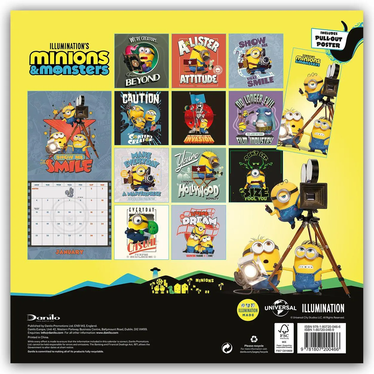 Bild: 9783803532251 | Minions 3 - Minions &amp; Monsters 2027 | Kalender | Wall-Kalender | 28 S.