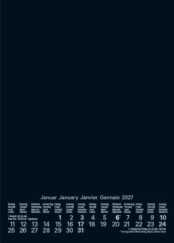 Bild: 9783819302251 | Foto-Malen-Basteln Bastelkalender A5 schwarz 2027 | Verlag Korsch