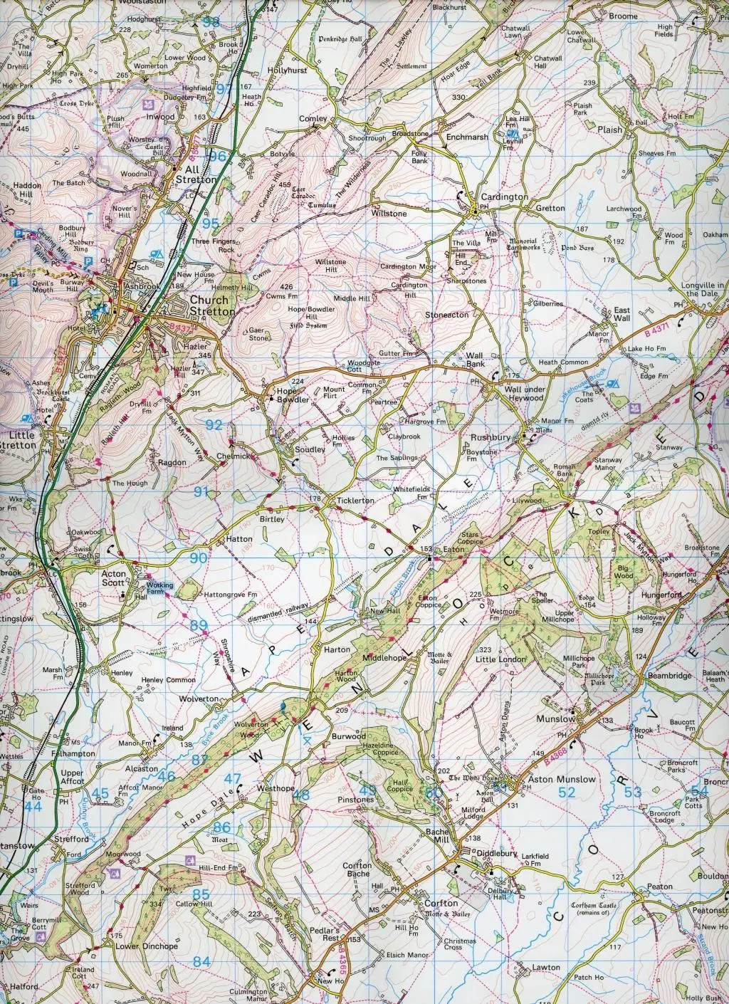 Bild: 9780319262351 | Ludlow &amp; Church Stretton, Wenlock Edge | Ordnance Survey | Englisch