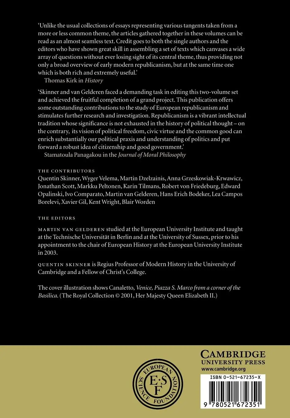 Rückseite: 9780521672351 | Republicanism and Constitutionalism in Early Modern Europe | Buch