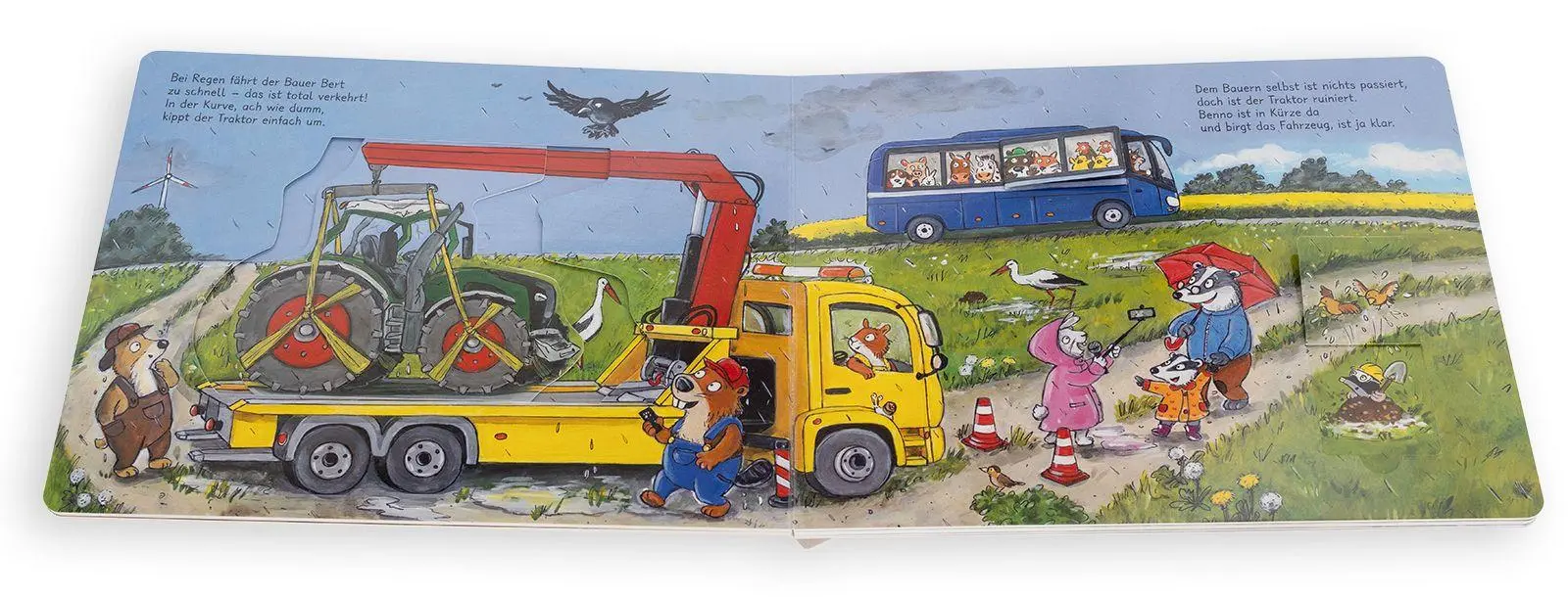 Bild: 9783401722351 | Benno Bibers Abschleppwagen. Das Fahrzeug wird jetzt weggebracht,...