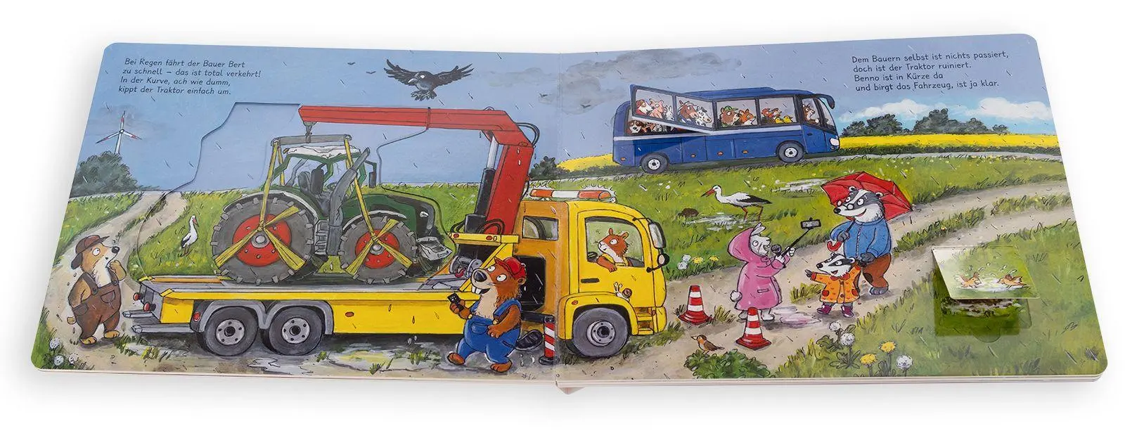 Bild: 9783401722351 | Benno Bibers Abschleppwagen. Das Fahrzeug wird jetzt weggebracht,...