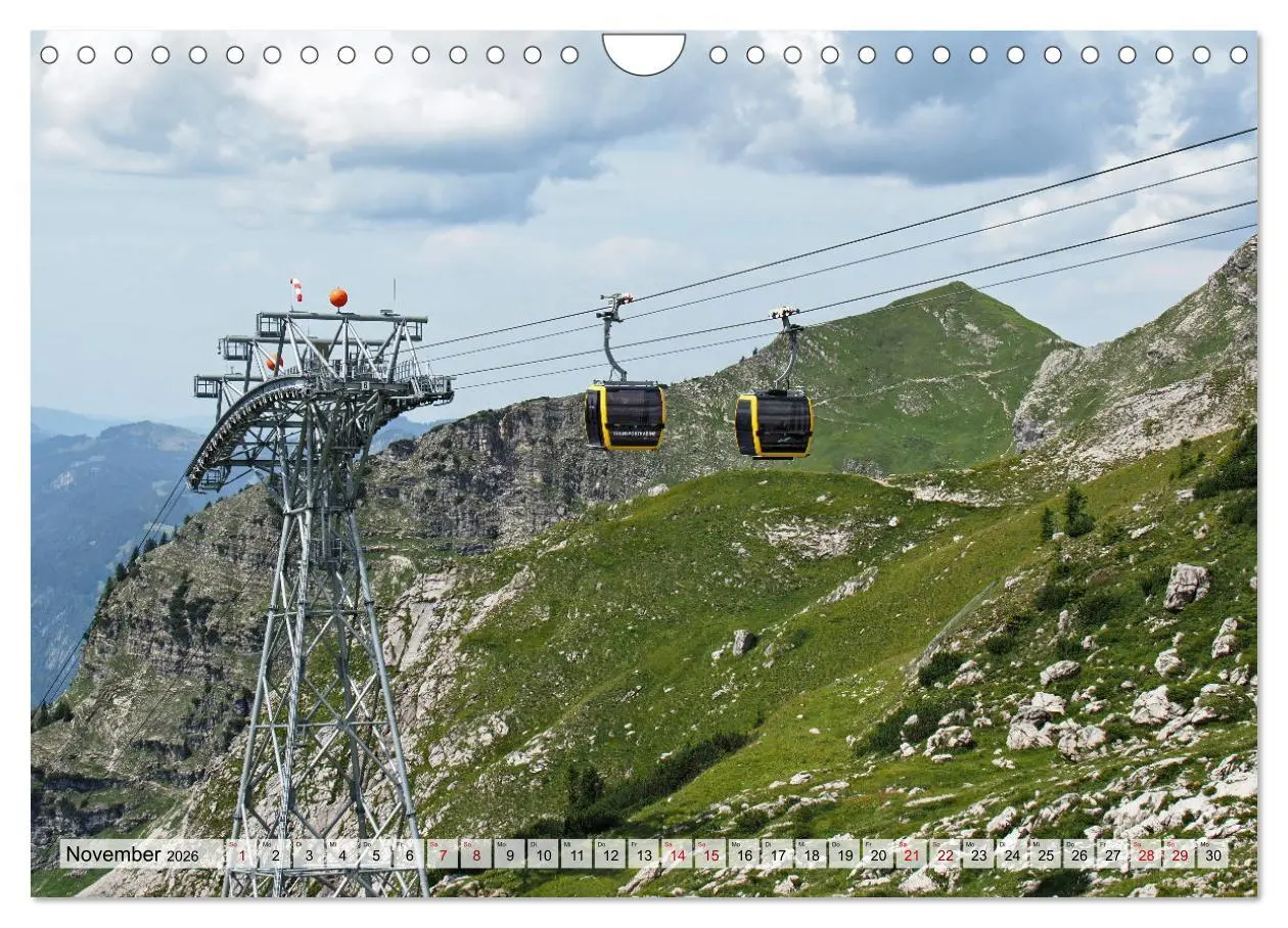 Bild: 9783457332351 | Bergbahnen in den Alpen (Wandkalender 2026 DIN A4 quer), CALVENDO...