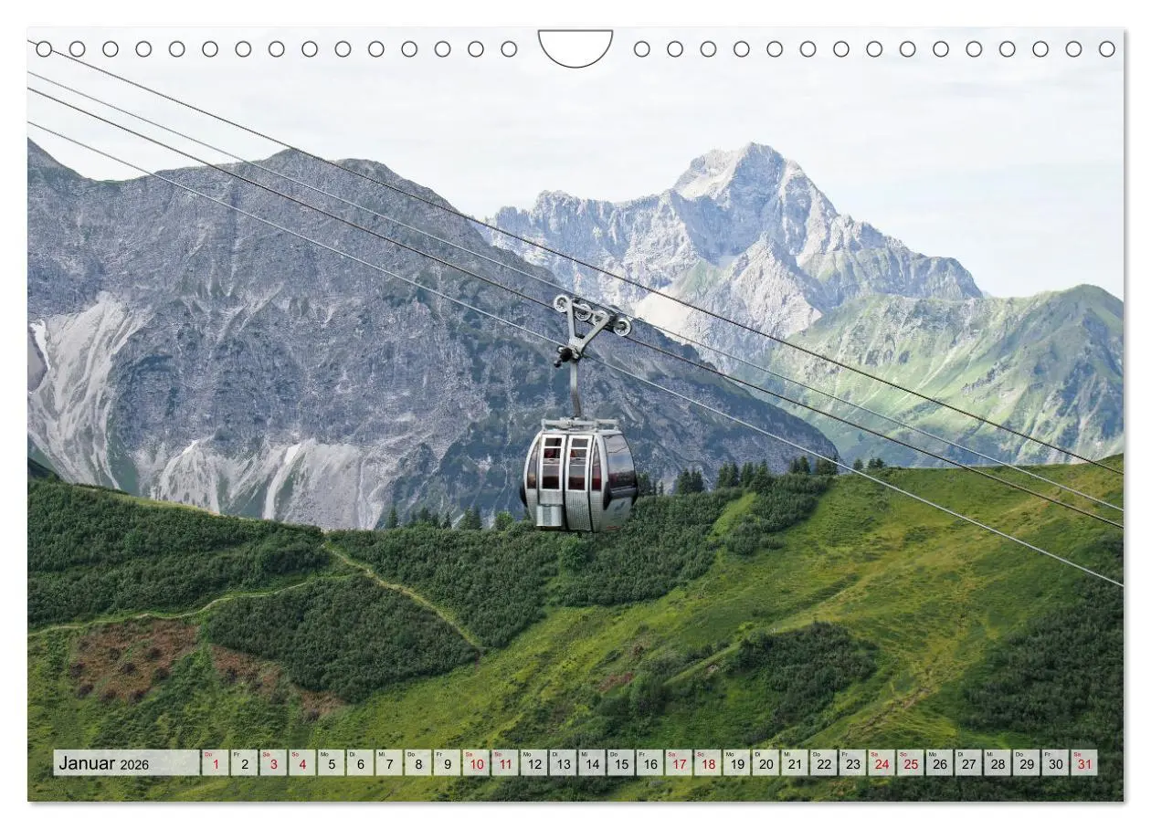 Bild: 9783457332351 | Bergbahnen in den Alpen (Wandkalender 2026 DIN A4 quer), CALVENDO...