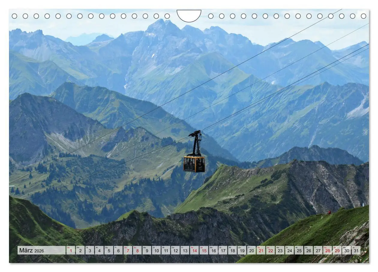 Bild: 9783457332351 | Bergbahnen in den Alpen (Wandkalender 2026 DIN A4 quer), CALVENDO...