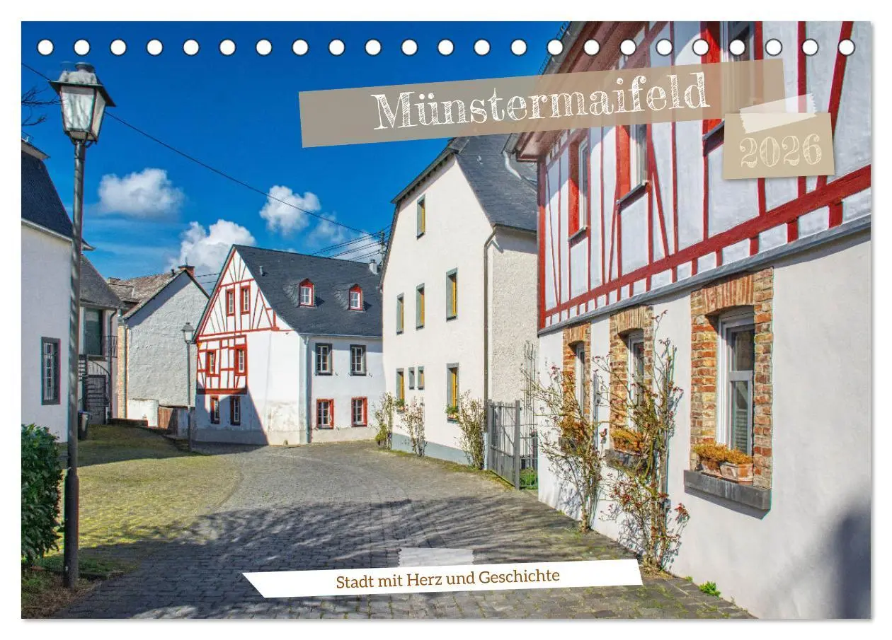 Cover: 9783457402351 | Münstermaifeld - Stadt mit Herz und Geschichte (Tischkalender 2026...