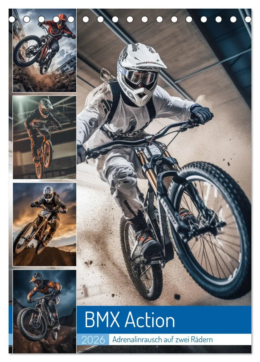 Cover: 9783516282351 | BMX Action (Tischkalender 2026 DIN A5 hoch), CALVENDO Monatskalender