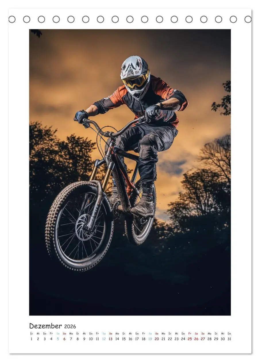 Bild: 9783516282351 | BMX Action (Tischkalender 2026 DIN A5 hoch), CALVENDO Monatskalender