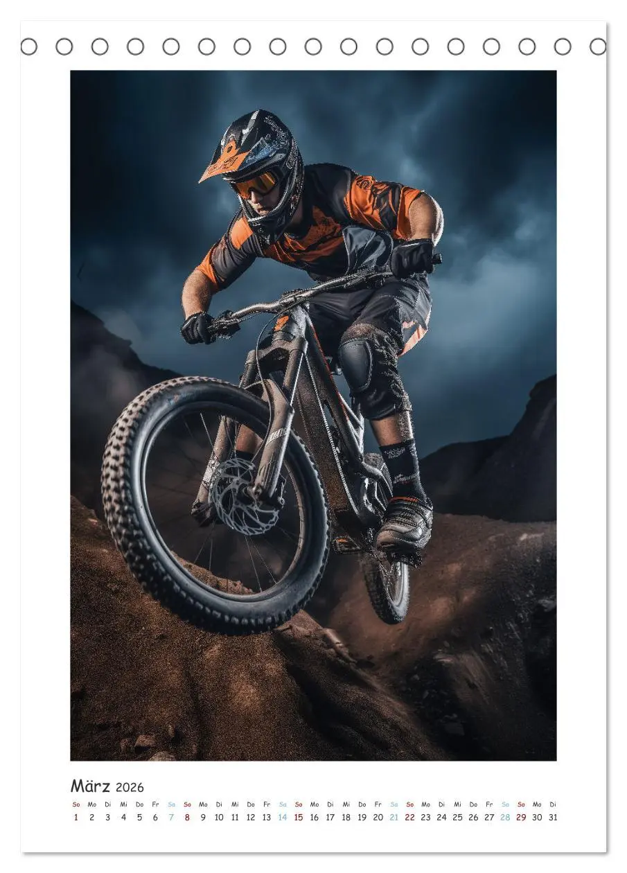 Bild: 9783516282351 | BMX Action (Tischkalender 2026 DIN A5 hoch), CALVENDO Monatskalender
