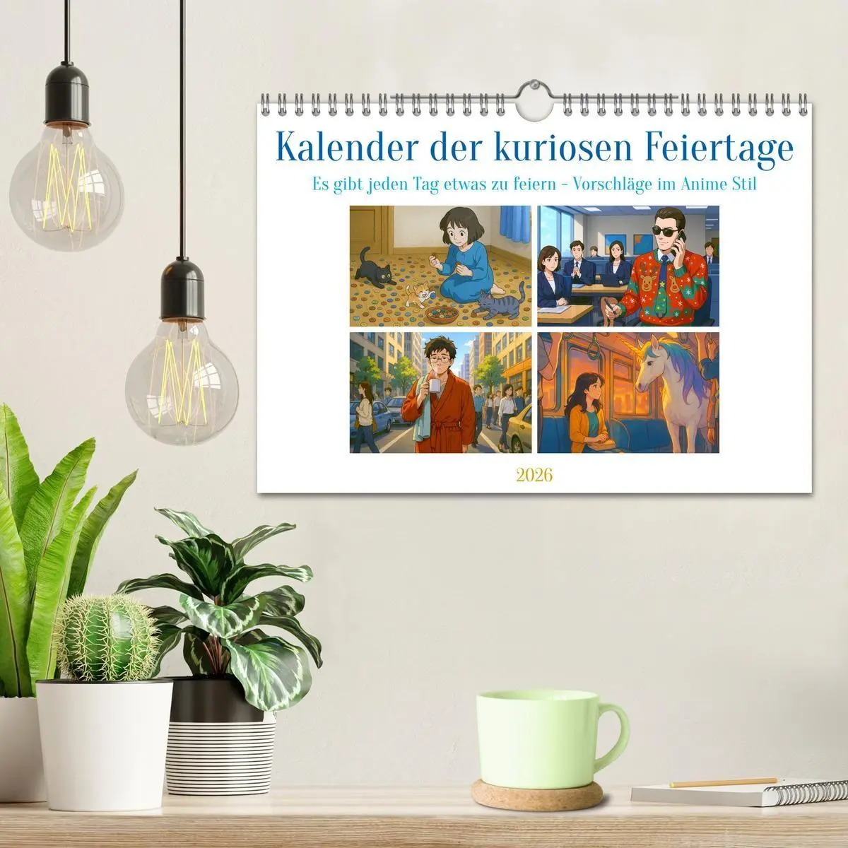 Bild: 9783516662351 | Kalender der kuriosen Feiertage (Wandkalender 2026 DIN A4 quer),...