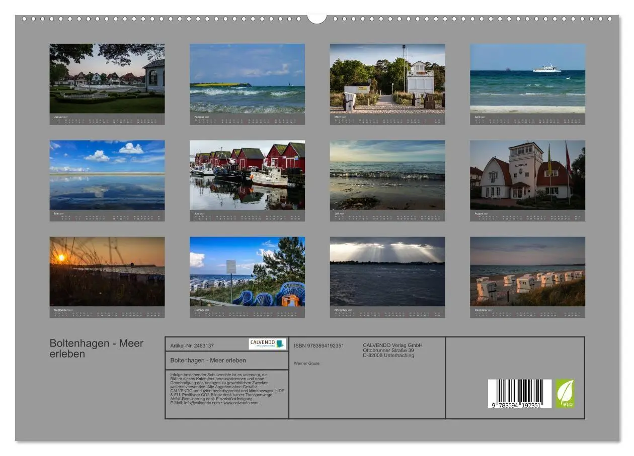 Bild: 9783594192351 | Boltenhagen - Meer erleben (hochwertiger Premium Wandkalender 2027...