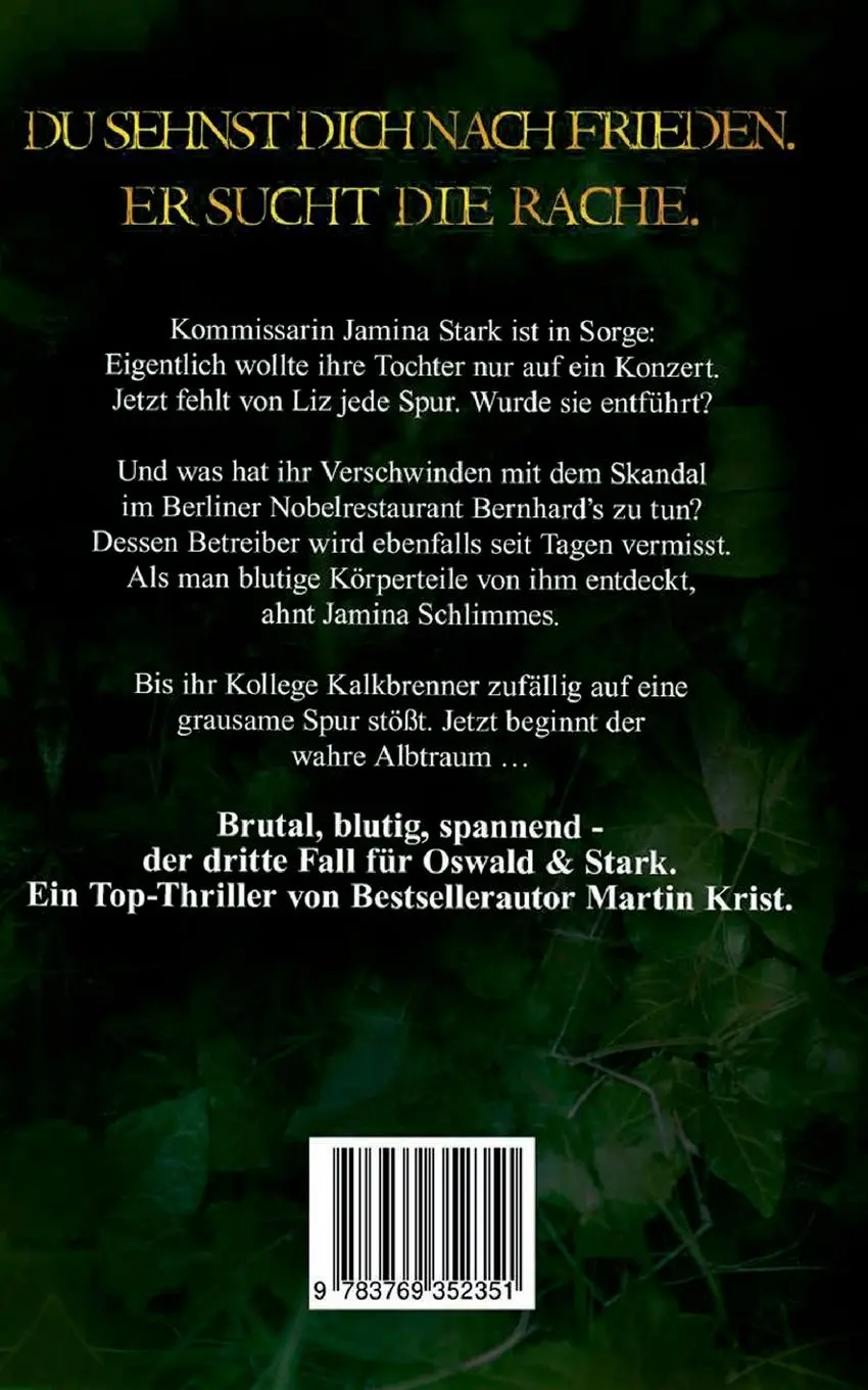 Rückseite: 9783769352351 | Henkers Beil | Thriller | Martin Krist | Taschenbuch | 308 S. | 2025