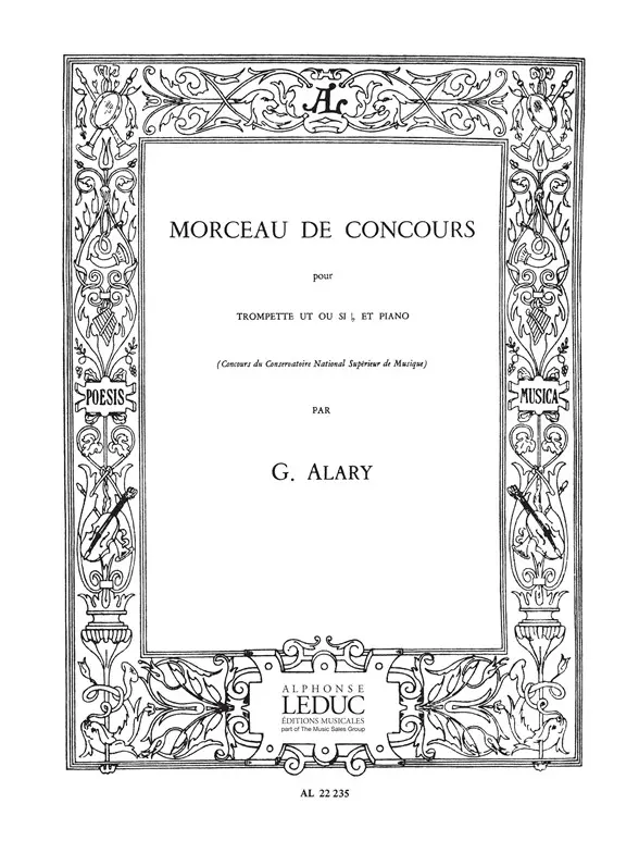 Cover: 9790046222351 | Morceau De Concours | Alary | Buch | Alphonse Leduc