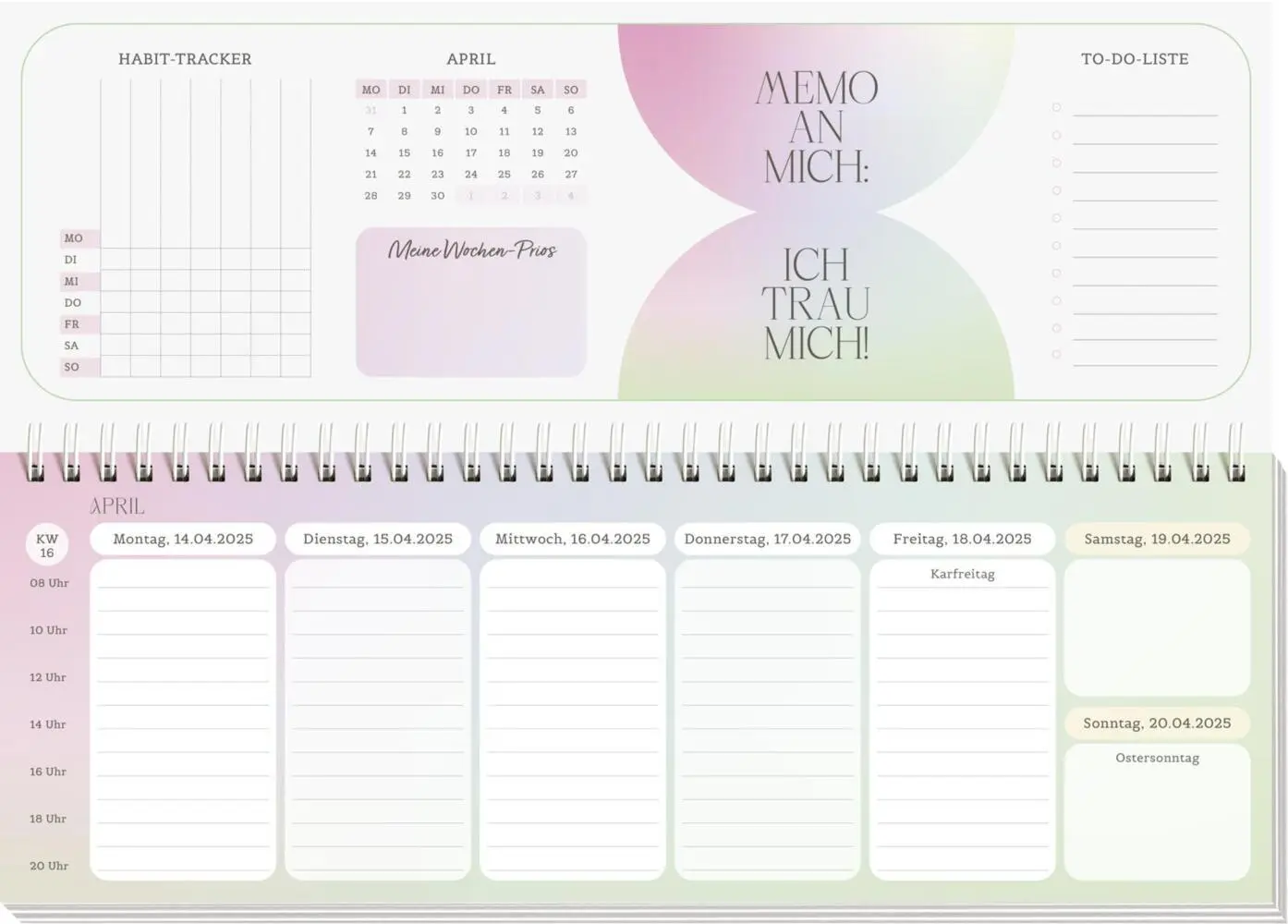 Bild: 4036442012451 | Tischkalender 2025 quer: Ablenkung OFF - Fokus ON | Groh Verlag | 2025