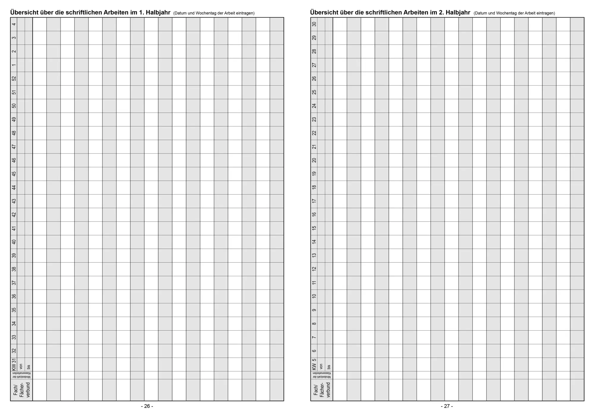 Bild: 4260094452451 | Klassenbuch "Standard", Umschlagfarbe: türkis | für alle Schulformen