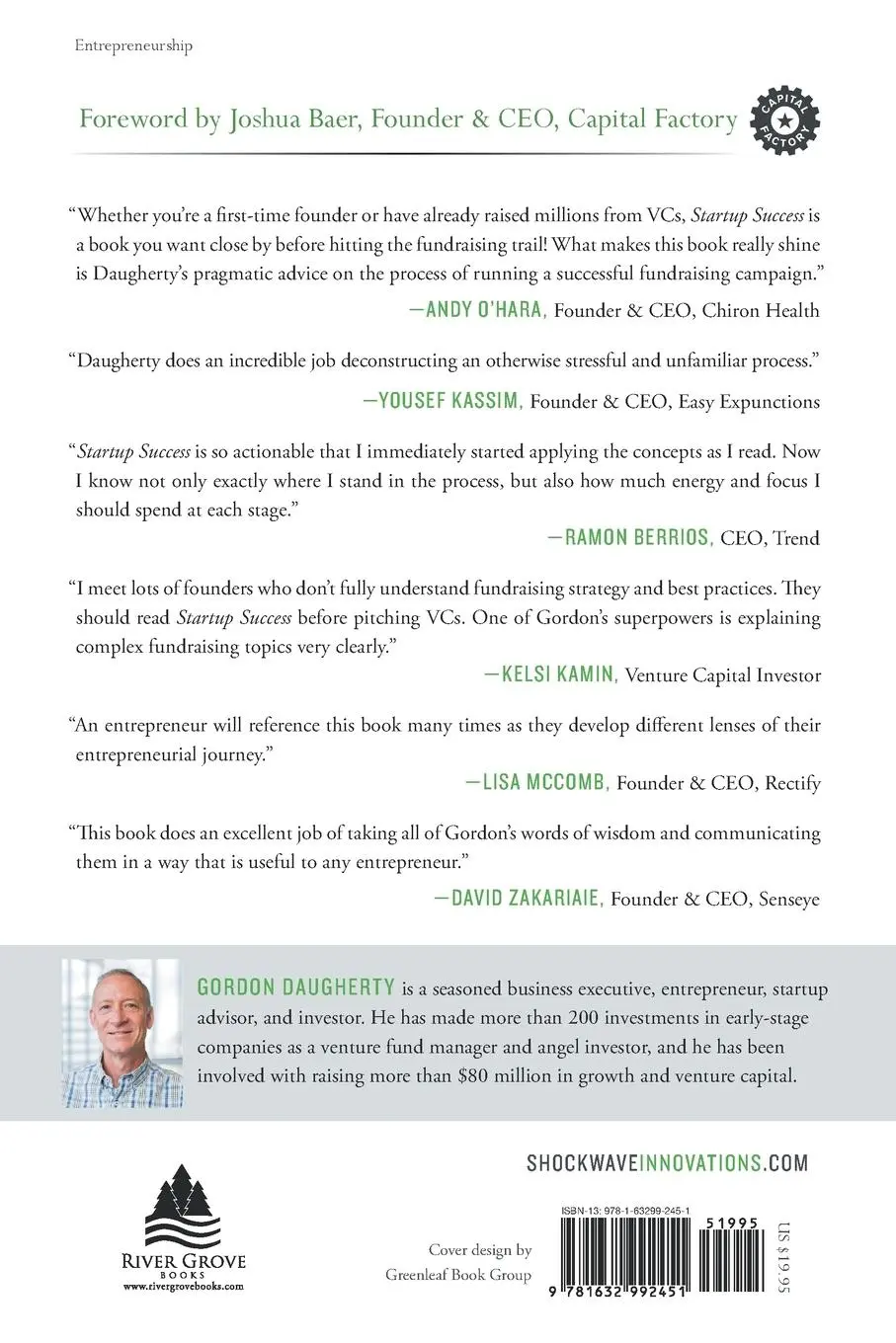 Rückseite: 9781632992451 | Startup Success | Funding the Early Stages of Your Venture | Daugherty