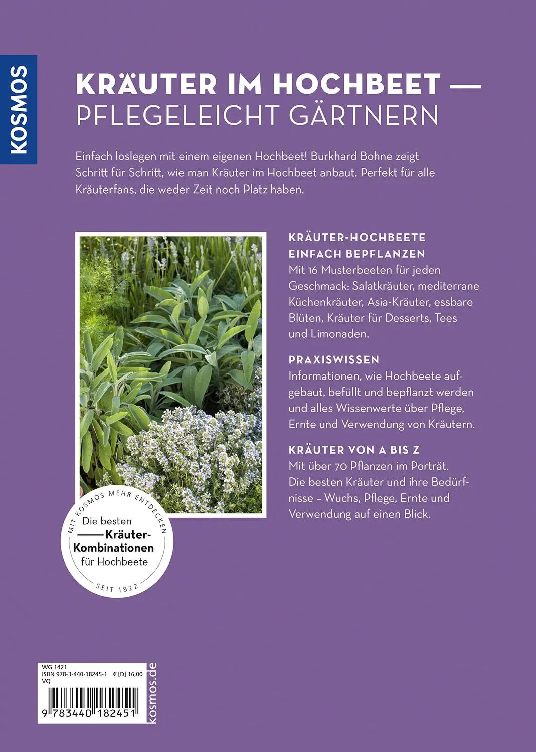 Rückseite: 9783440182451 | Kräuter im Hochbeet | Burkhard Bohne | Taschenbuch | 112 S. | Deutsch