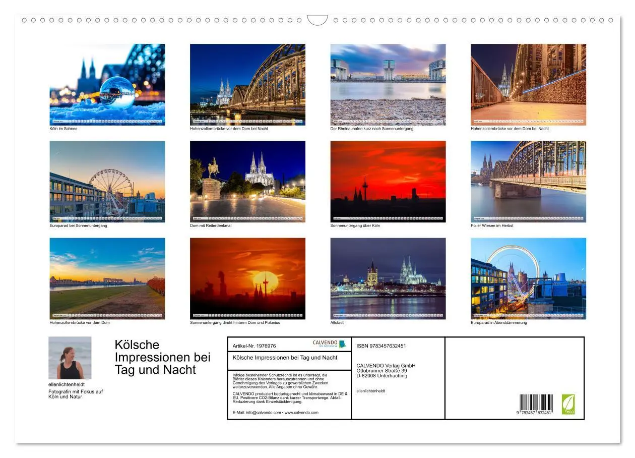Bild: 9783457632451 | Kölsche Impressionen bei Tag und Nacht (Wandkalender 2026 DIN A2...