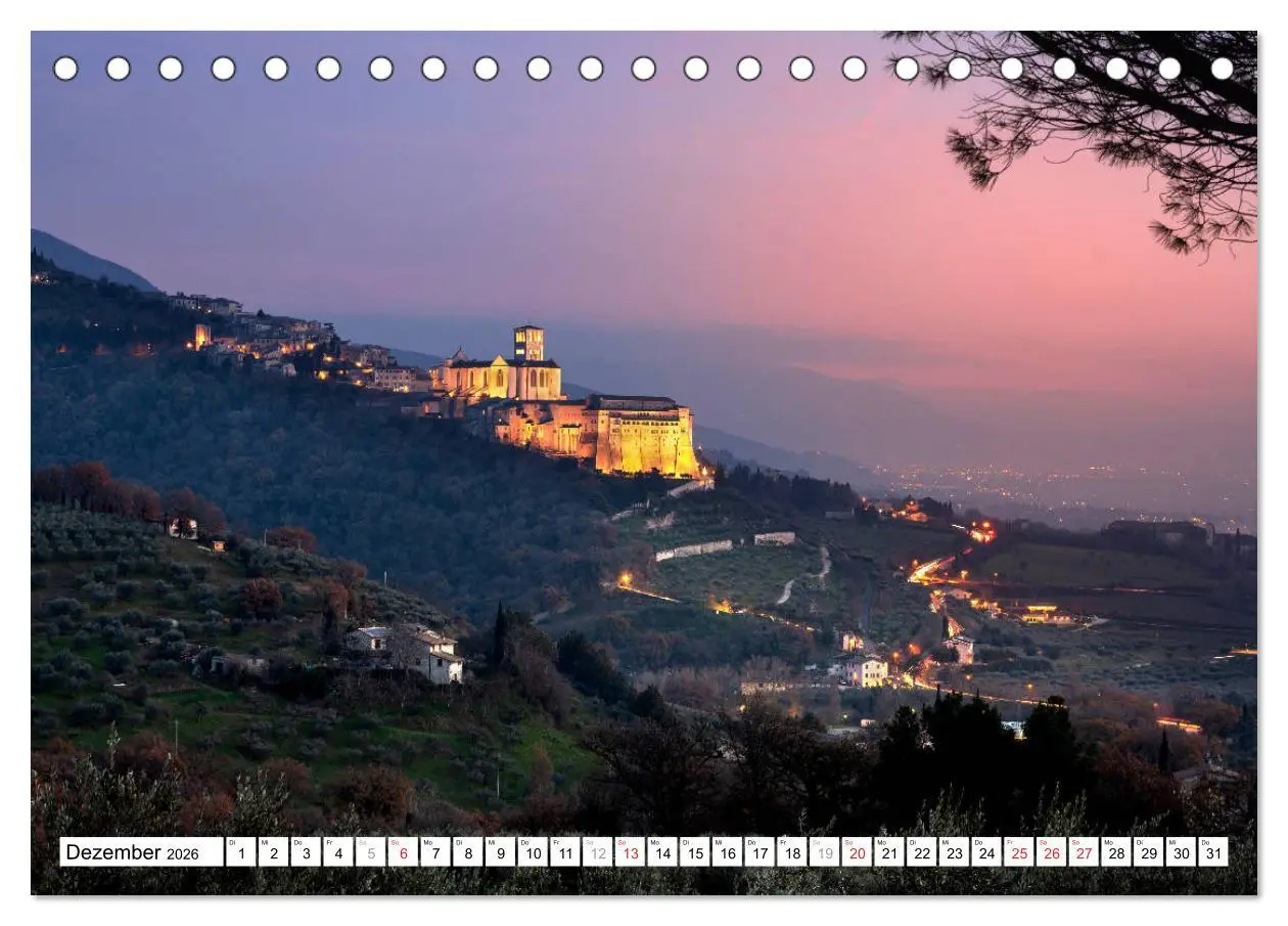 Bild: 9783457702451 | Assisi - Mittelalterliches Herz Italiens (Tischkalender 2026 DIN A5...