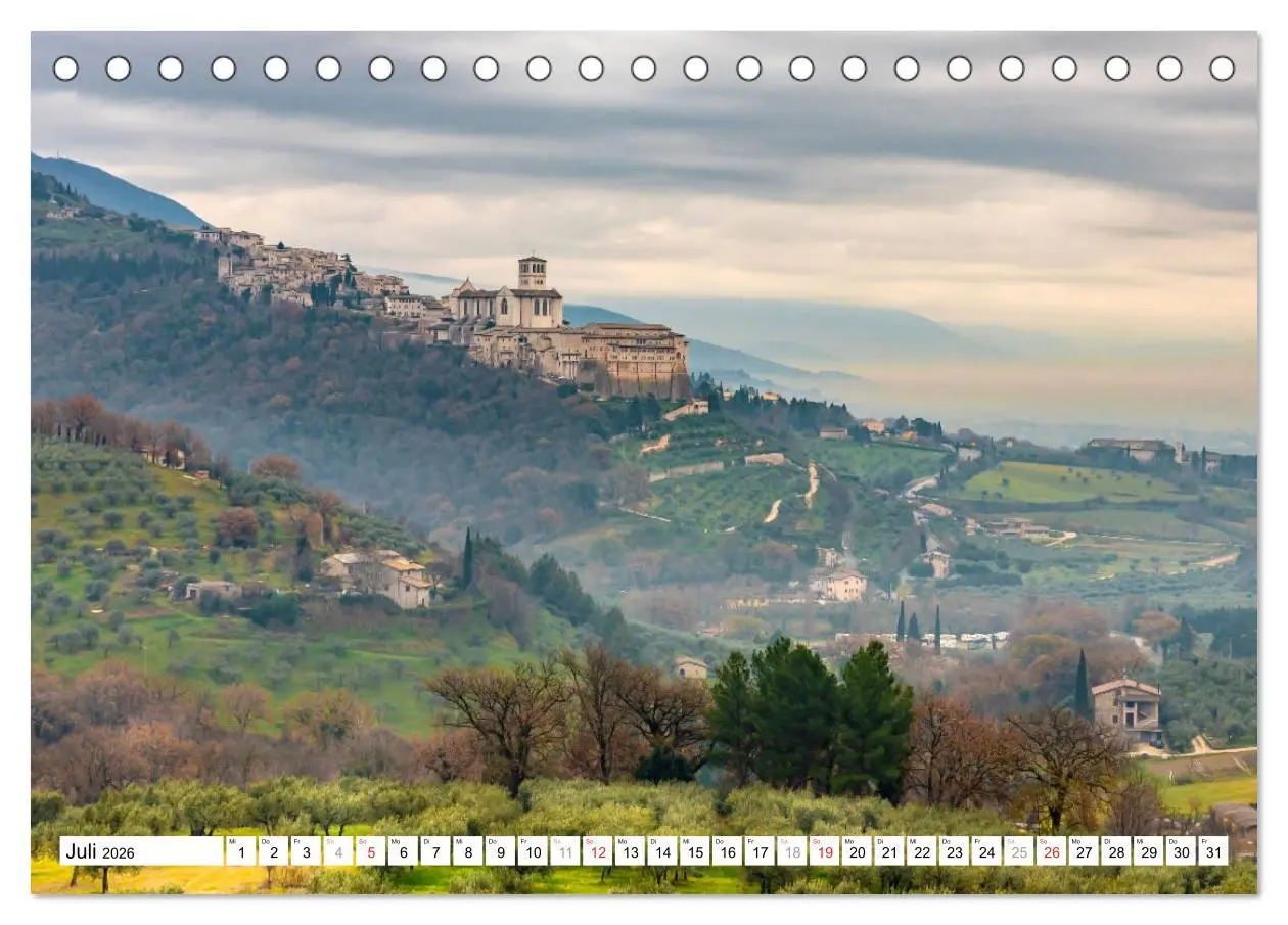 Bild: 9783457702451 | Assisi - Mittelalterliches Herz Italiens (Tischkalender 2026 DIN A5...
