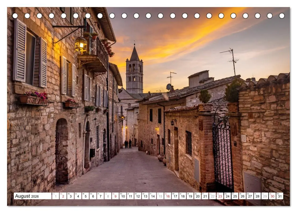 Bild: 9783457702451 | Assisi - Mittelalterliches Herz Italiens (Tischkalender 2026 DIN A5...