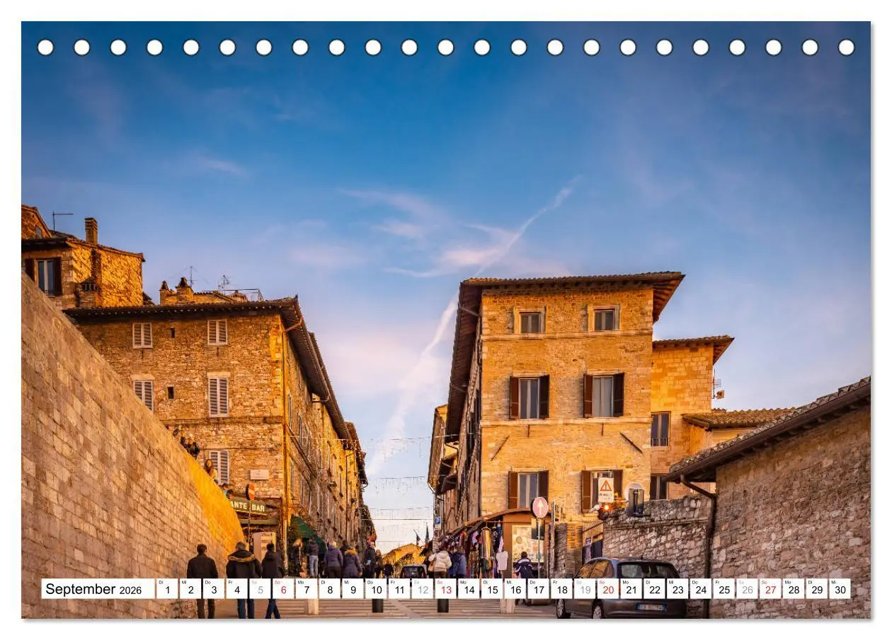 Bild: 9783457702451 | Assisi - Mittelalterliches Herz Italiens (Tischkalender 2026 DIN A5...