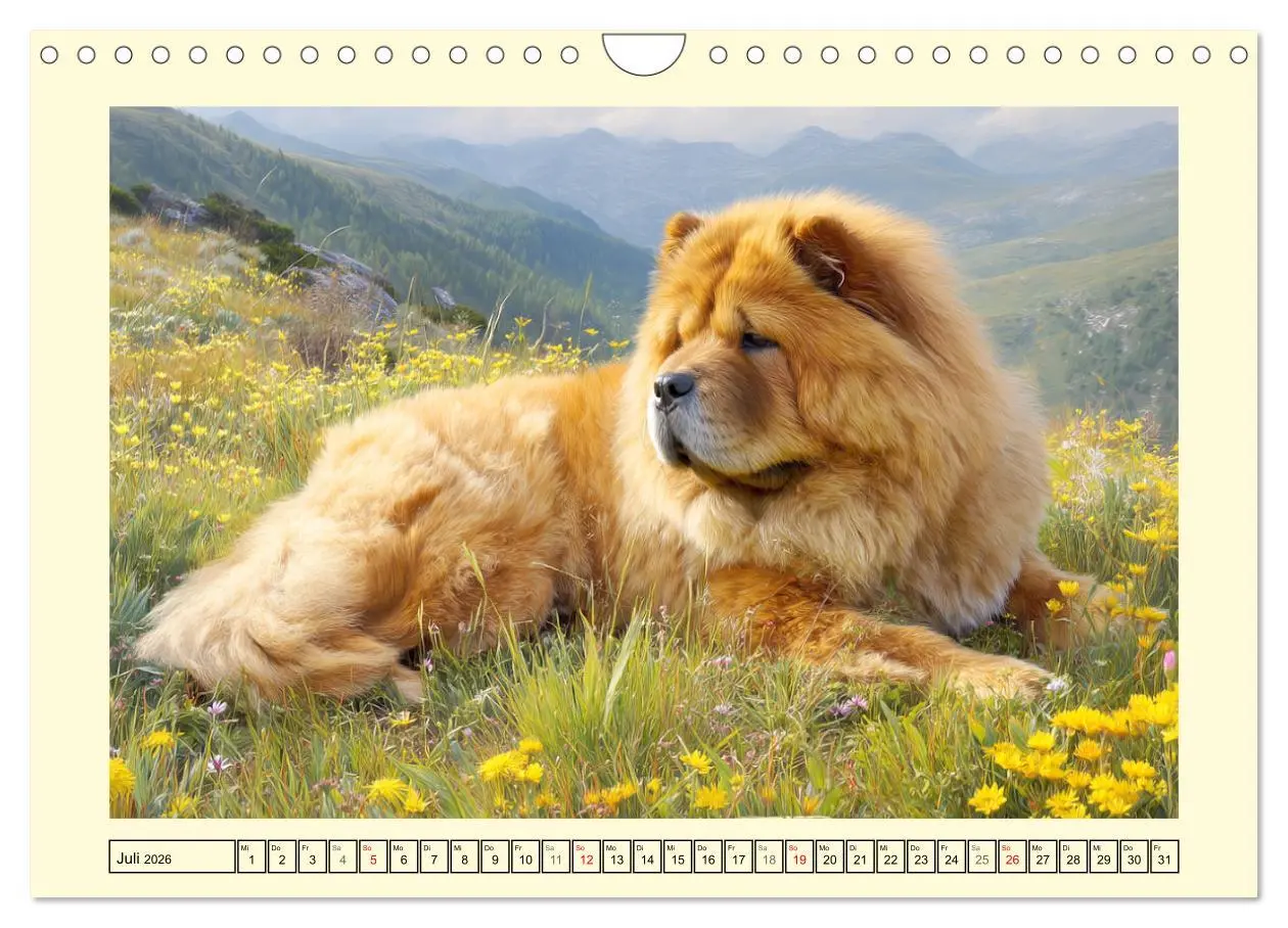 Bild: 9783457942451 | Chow Chow Momente. Fellpoesie aus dem Reich der Mitte (Wandkalender...