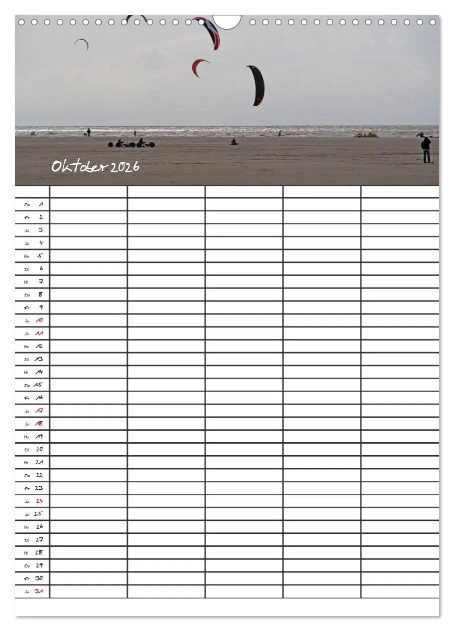 Bild: 9783516412451 | St. Peter Ording Familienplaner (Wandkalender 2026 DIN A3 hoch),...