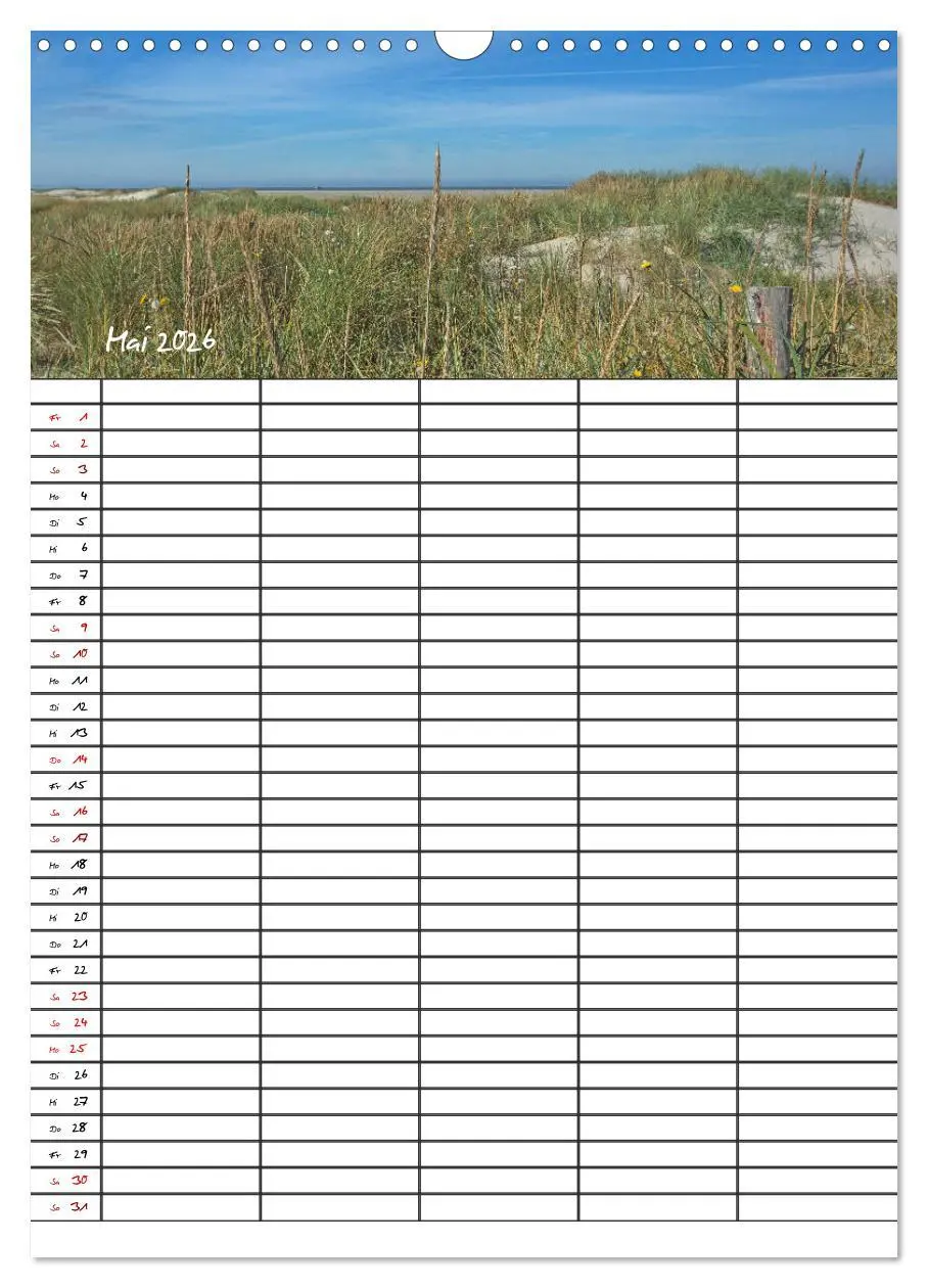 Bild: 9783516412451 | St. Peter Ording Familienplaner (Wandkalender 2026 DIN A3 hoch),...
