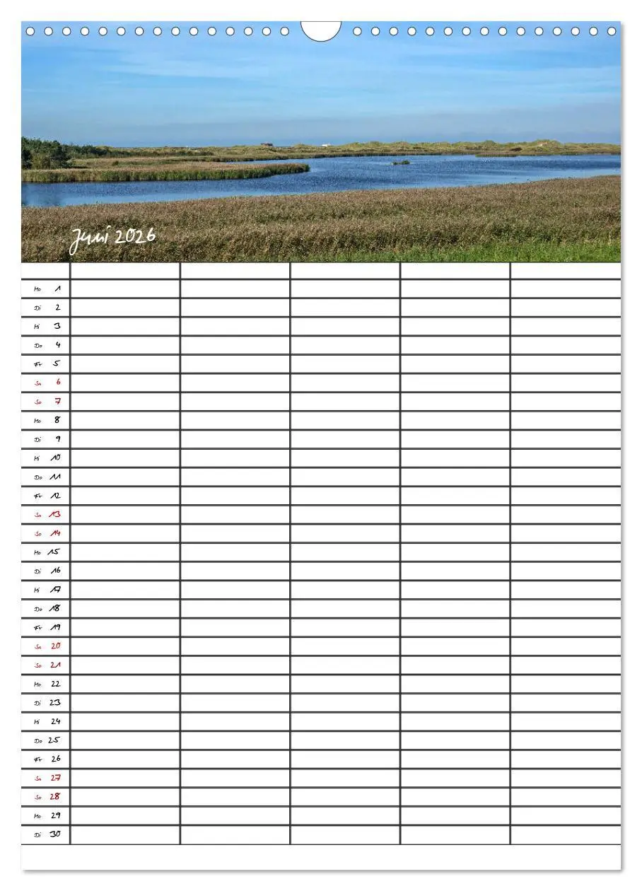 Bild: 9783516412451 | St. Peter Ording Familienplaner (Wandkalender 2026 DIN A3 hoch),...