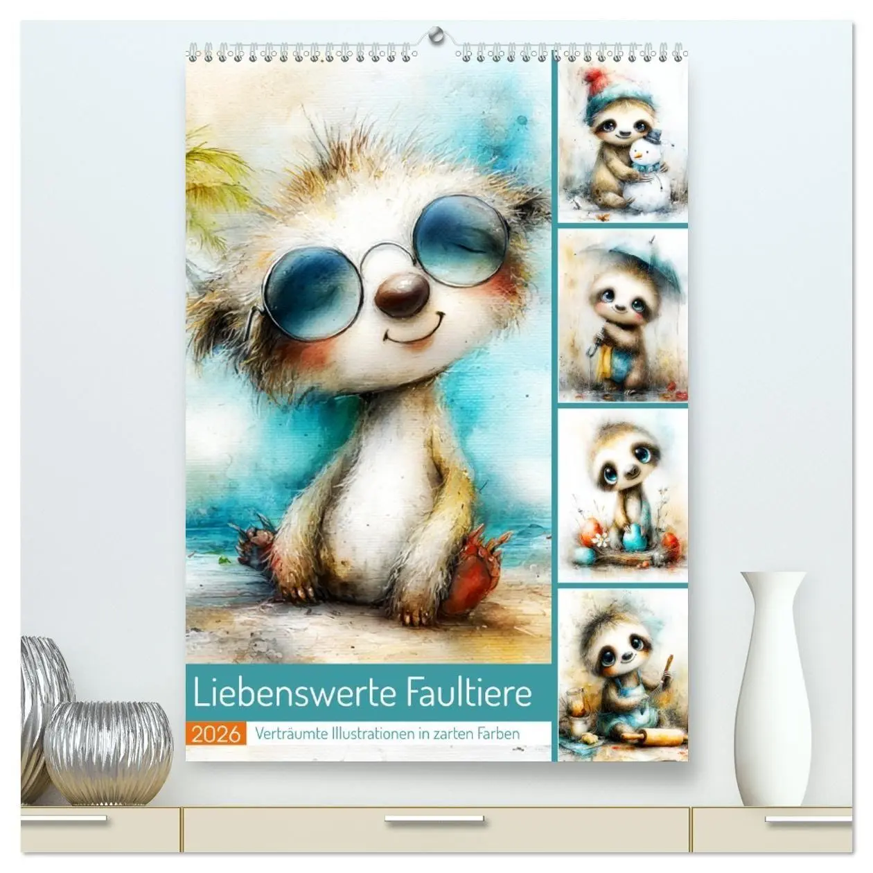 Cover: 9783516722451 | Liebenswerte Faultiere. Verträumte Illustrationen in zarten Farben...
