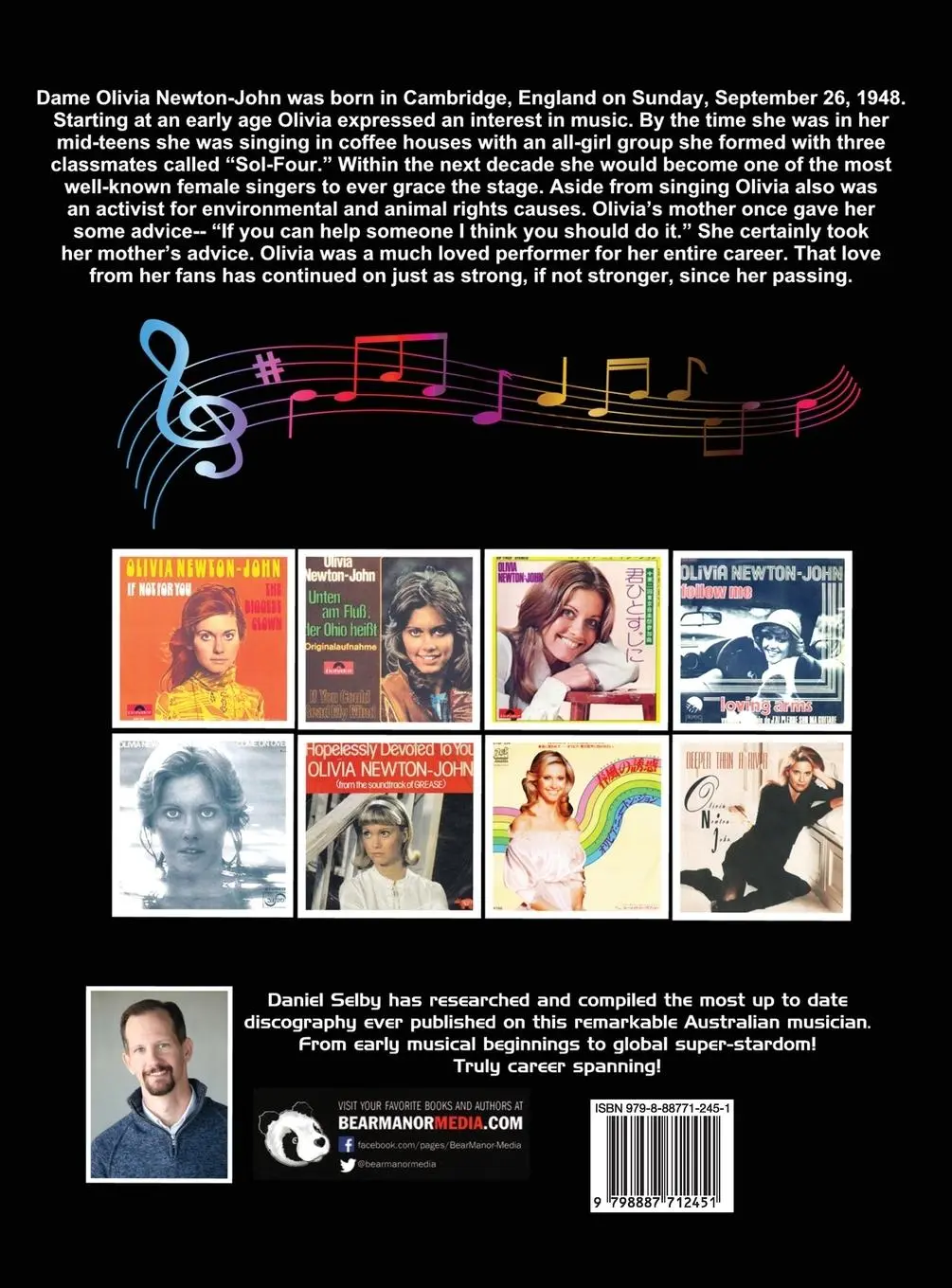 Rückseite: 9798887712451 | The Complete Olivia Newton-John Illustrated Discography (hardback)