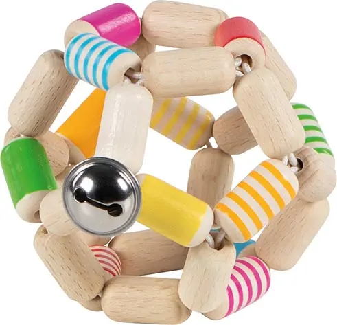 Cover: 4013594652551 | Greifling Elastik Ball, gestreift | Faltschachtel mit Fe | 65255