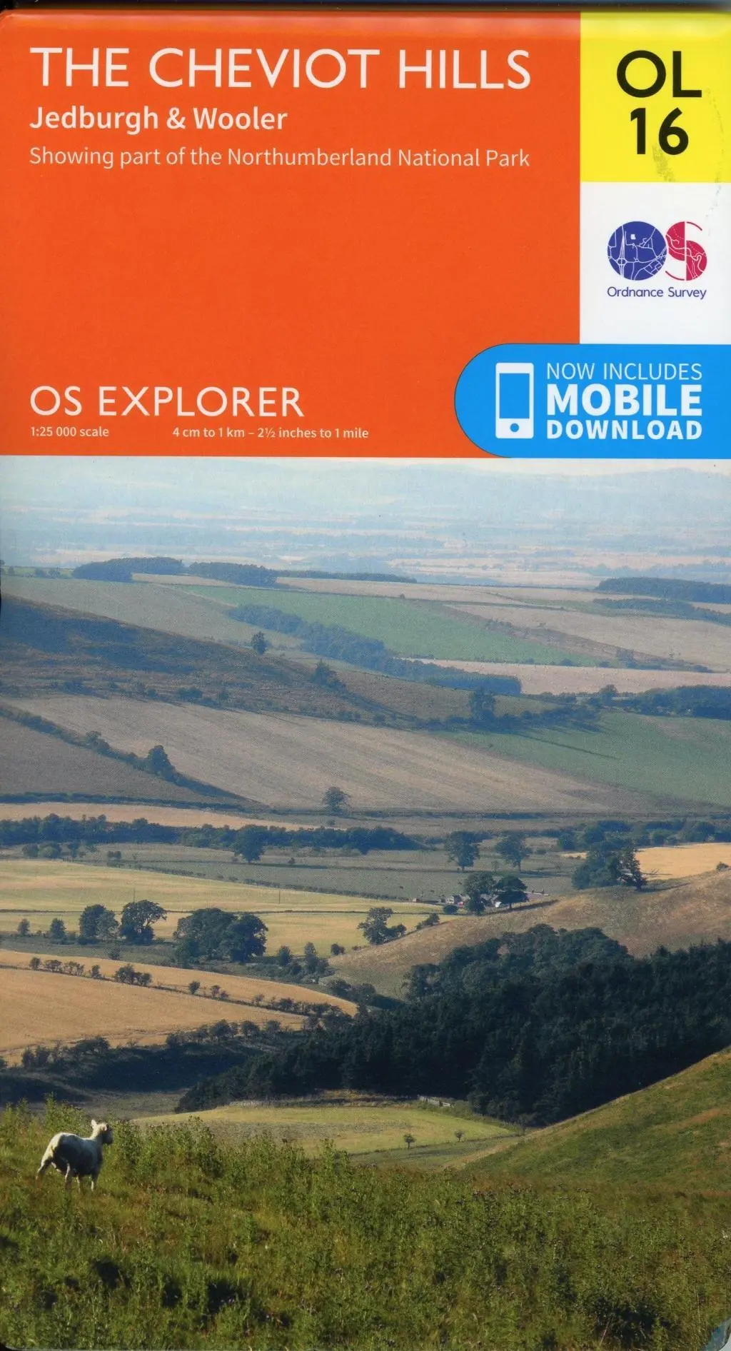 Cover: 9780319242551 | The Cheviot Hills, Jedburgh &amp; Wooler | Ordnance Survey | (Land-)Karte