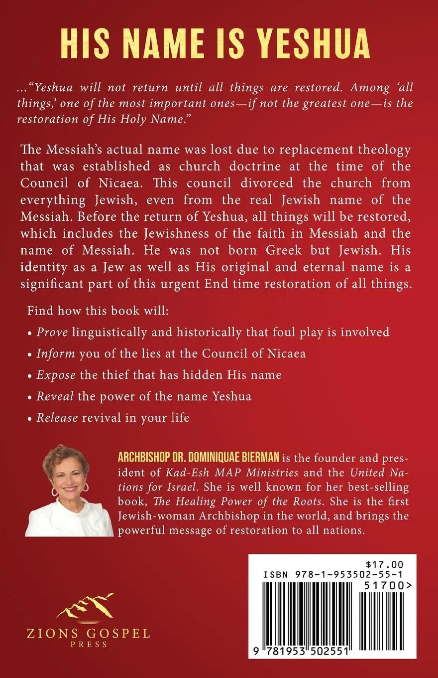 Rückseite: 9781953502551 | Yeshua is the Name | Dominiquae Bierman | Taschenbuch | Englisch