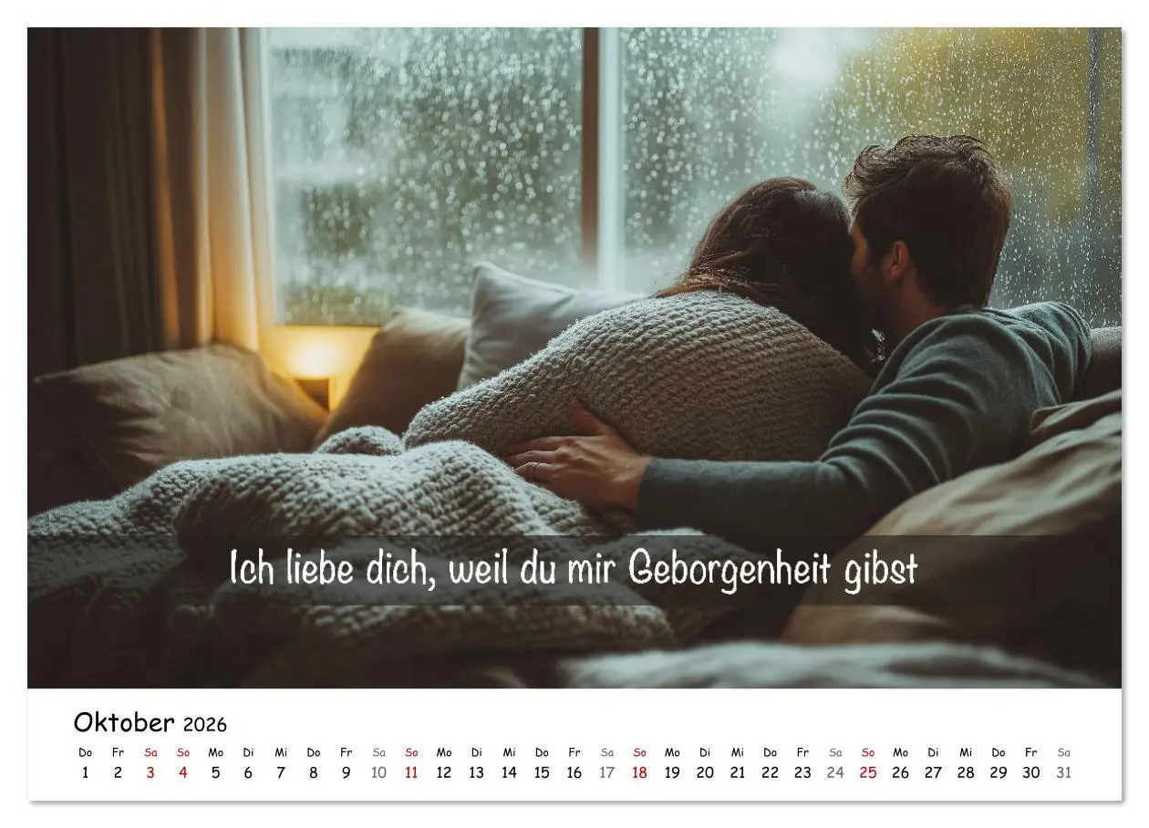 Bild: 9783457312551 | ICH LIEBE DICH - Unsere Liebe in zwölf Gründen (Wandkalender 2026...