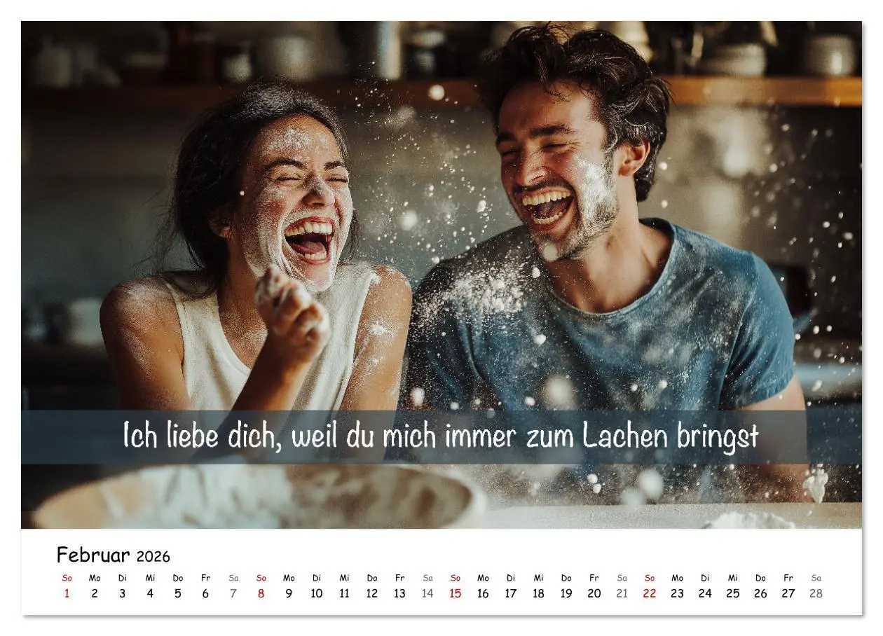 Bild: 9783457312551 | ICH LIEBE DICH - Unsere Liebe in zwölf Gründen (Wandkalender 2026...