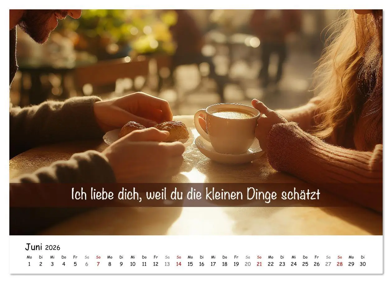 Bild: 9783457312551 | ICH LIEBE DICH - Unsere Liebe in zwölf Gründen (Wandkalender 2026...