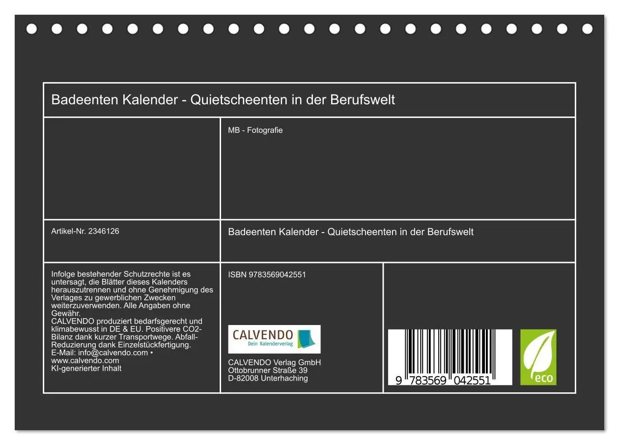 Bild: 9783569042551 | Badeenten Kalender - Quietscheenten in der Berufswelt...