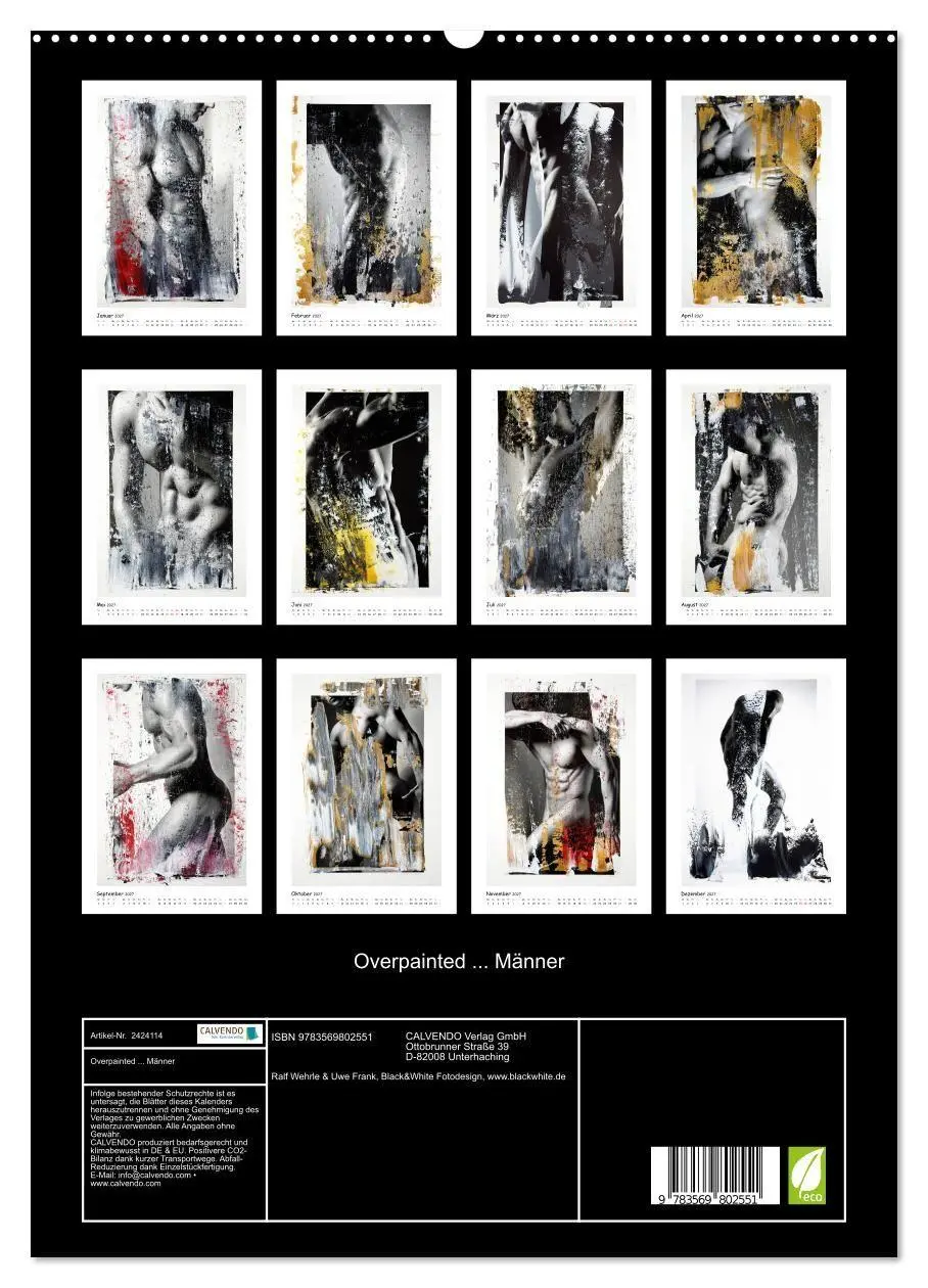 Bild: 9783569802551 | Overpainted... Männer (hochwertiger Premium Wandkalender 2027 DIN...