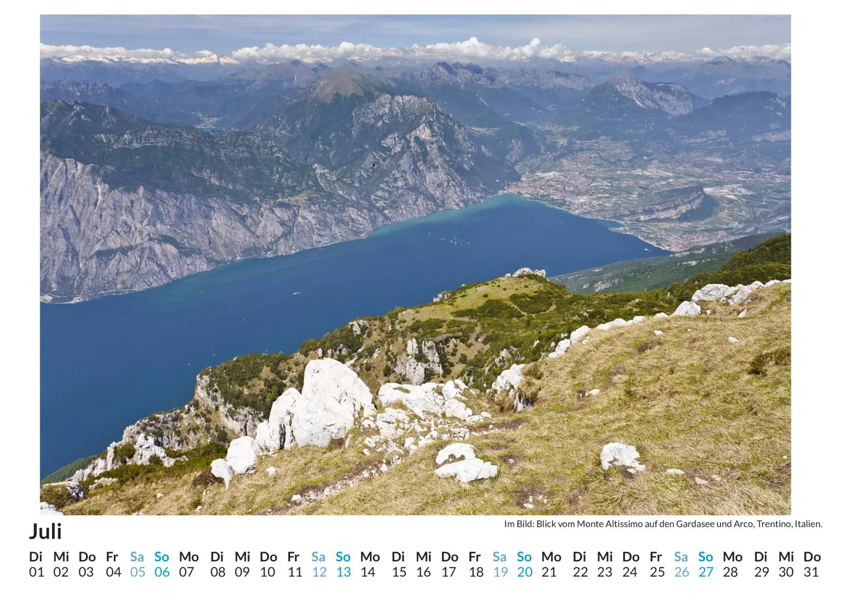 Bild: 9783759122551 | Gardasee - (Wandkalender 2025, Kalender DIN A4 quer, Monatskalender...