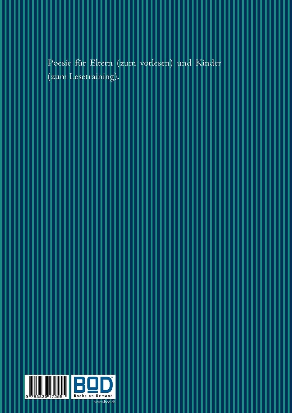 Rückseite: 9783839172551 | Kindergedichte | Michael Heinen-Anders | Taschenbuch | 28 S. | Deutsch