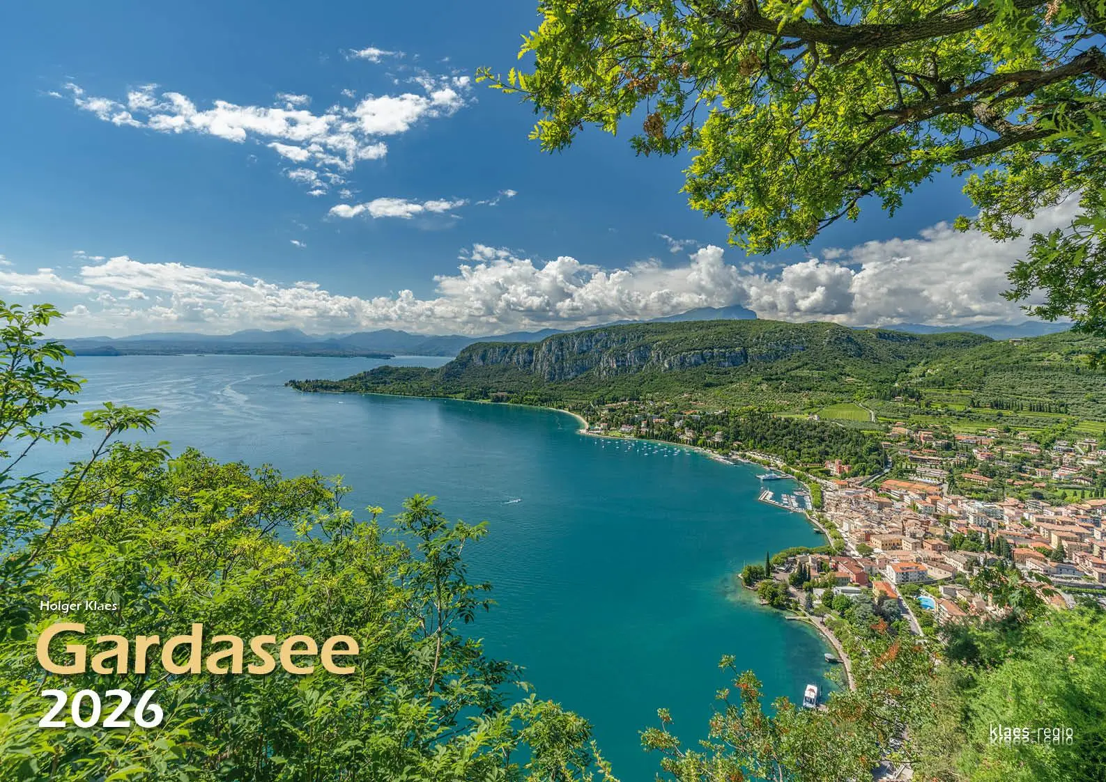 Cover: 9783965352551 | Gardasee 2026 Bildkalender A3 cm quer, spiralgebunden | Holger Klaes