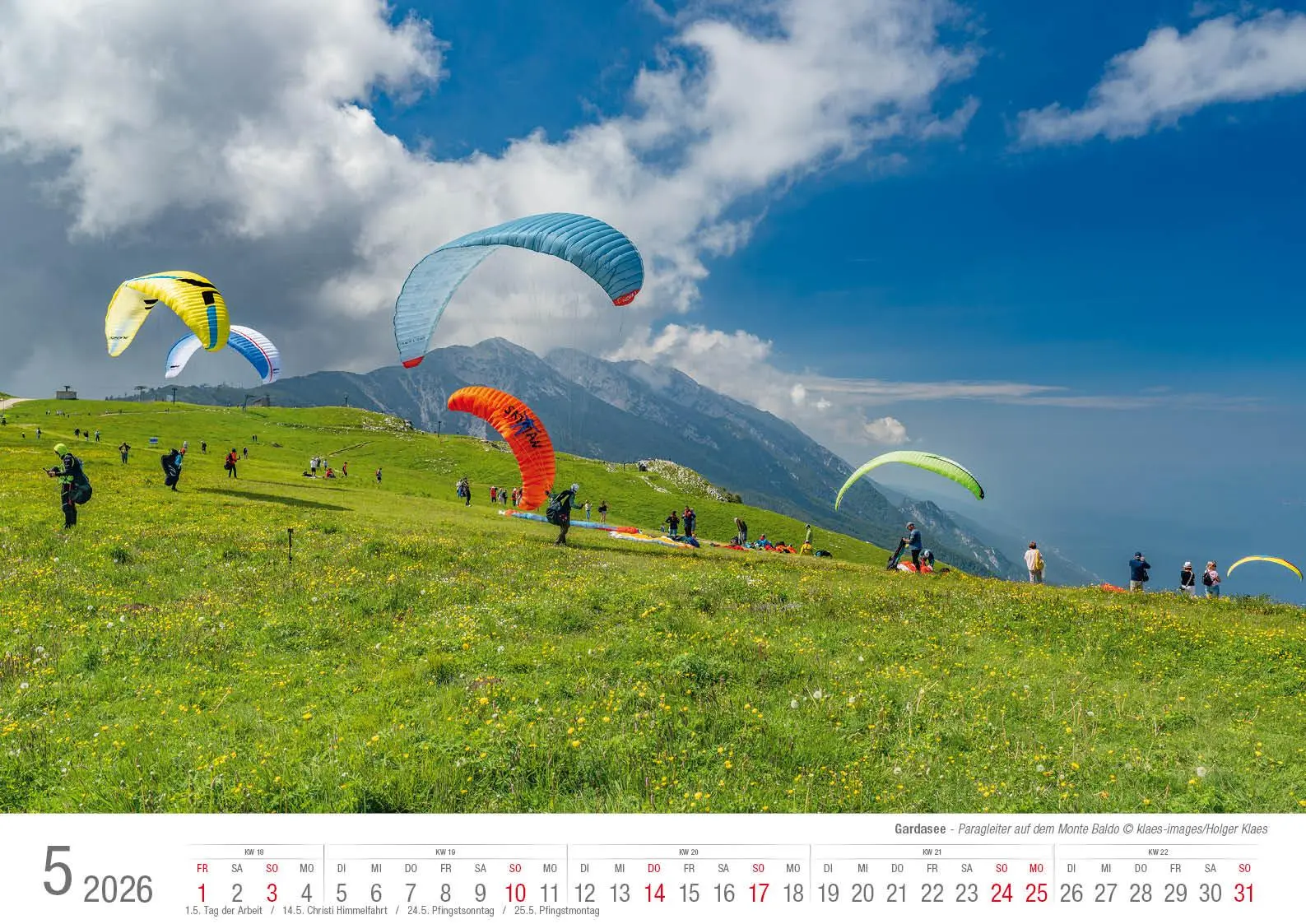 Bild: 9783965352551 | Gardasee 2026 Bildkalender A3 cm quer, spiralgebunden | Holger Klaes