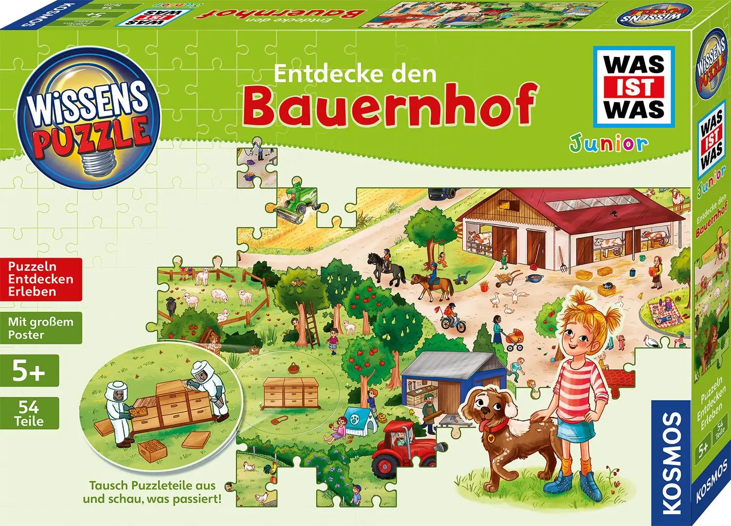 Cover: 4002051682651 | Wissenspuzzle: WAS IST WAS junior - Entdecke den Bauernhof | Spiel