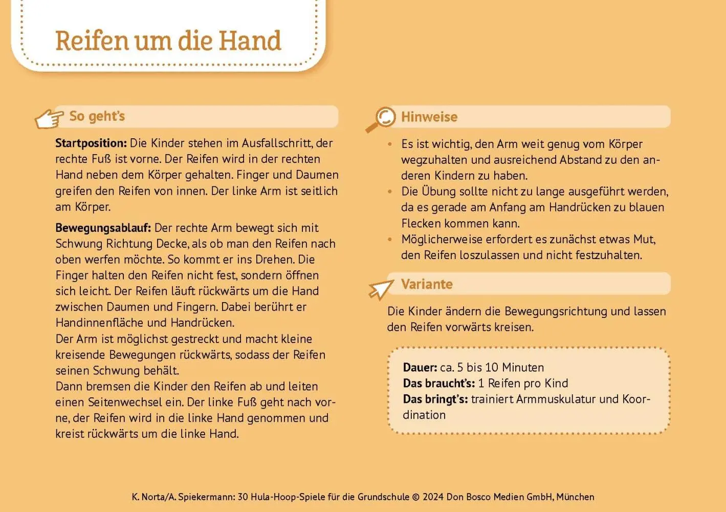 Bild: 4260694922651 | 30 Hula-Hoop-Spiele für die Grundschule | Kristina Norta | Spiel