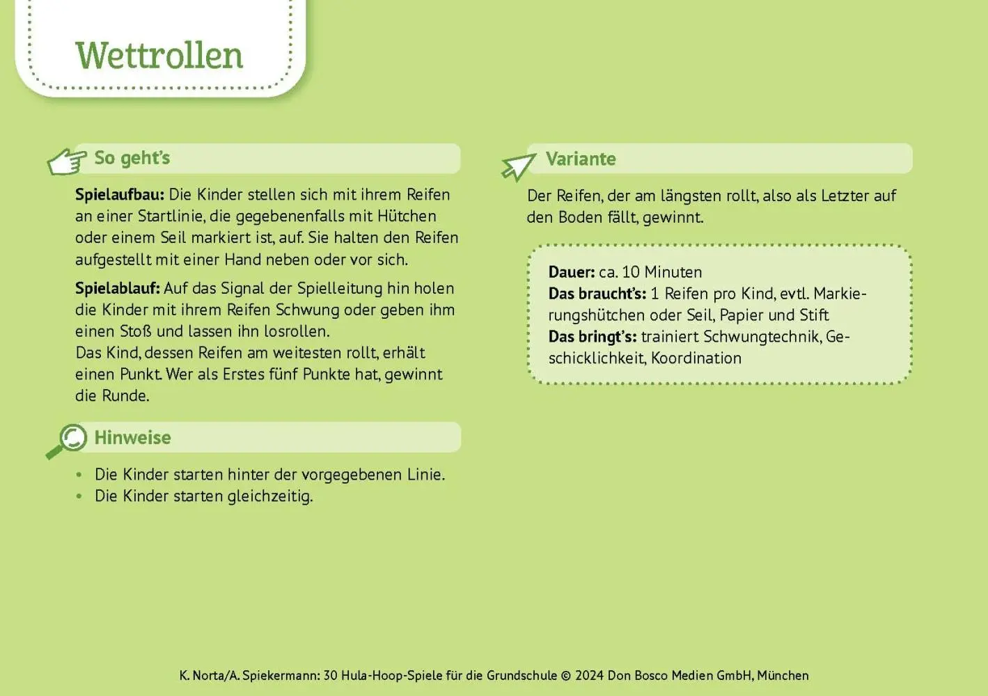 Bild: 4260694922651 | 30 Hula-Hoop-Spiele für die Grundschule | Kristina Norta | Spiel