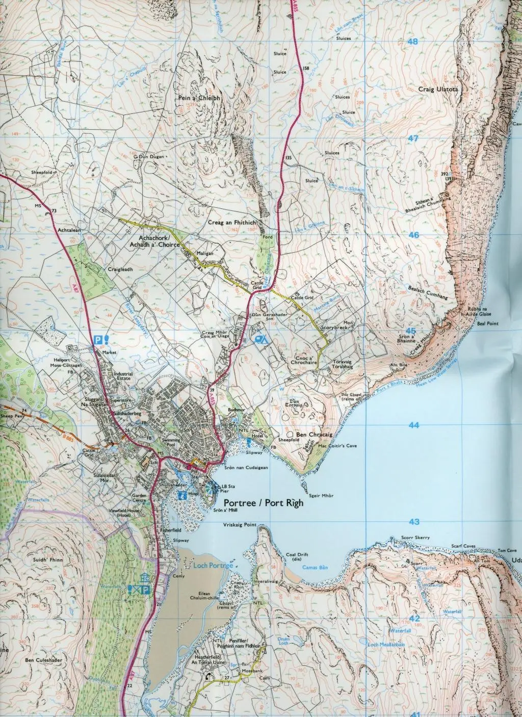 Bild: 9780319472651 | Skye - Portree and Bracadale | Ordnance Survey | (Land-)Karte | 2015