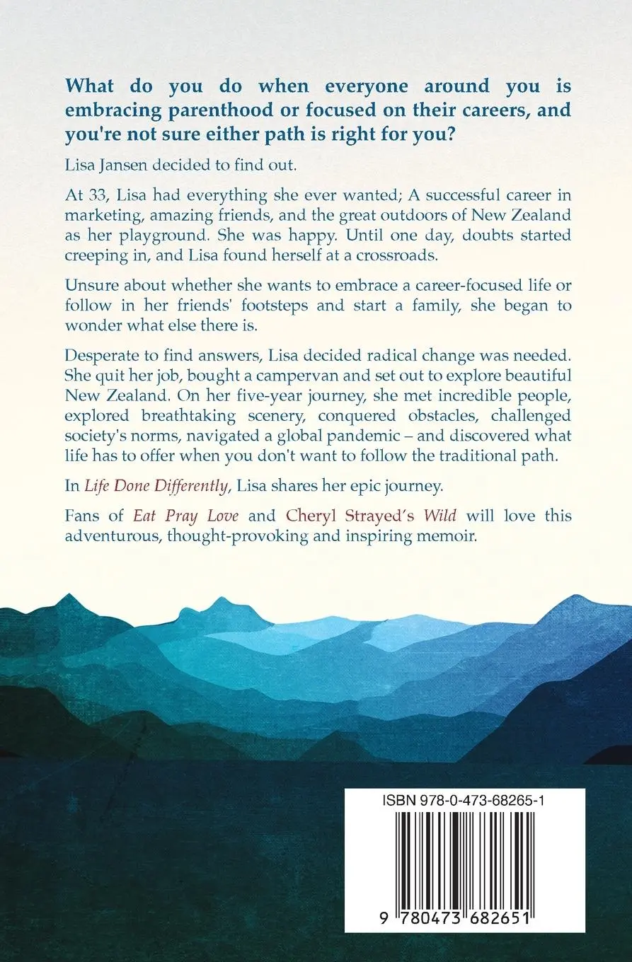 Rückseite: 9780473682651 | Life Done Differently | One Woman's Journey on the Road Less Travelled