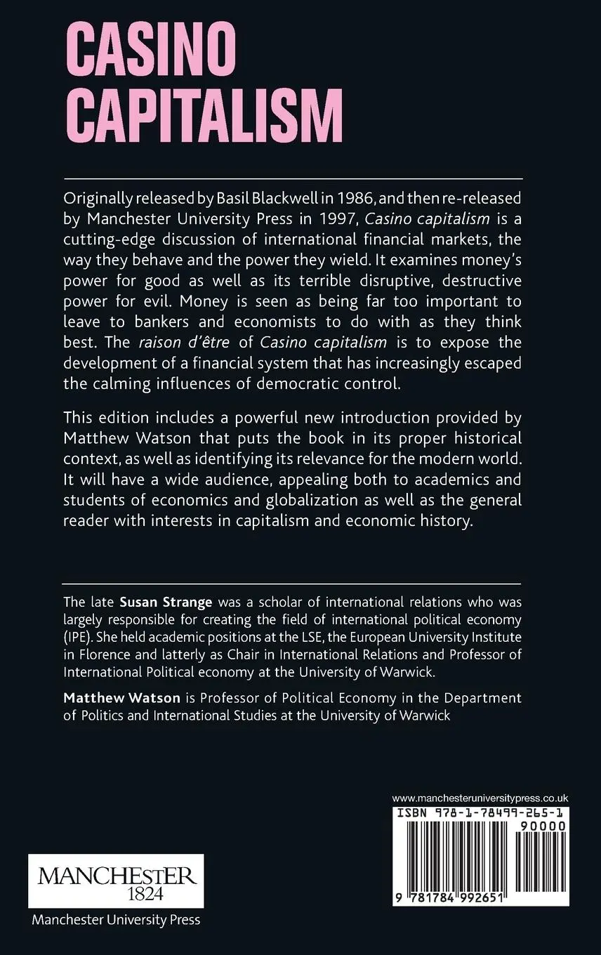 Rückseite: 9781784992651 | Casino capitalism | with an introduction by Matthew Watson | Strange